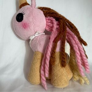 Lalaloopsy Ponies Waffles Plush Doll Unicorn Stuffed Animals 7.5” Ice Cream Cone